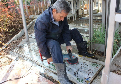 مرمت ۵ هزار سنگ مزار شهدا توسط رزمندگان لشکر۲۷ + عکس‌