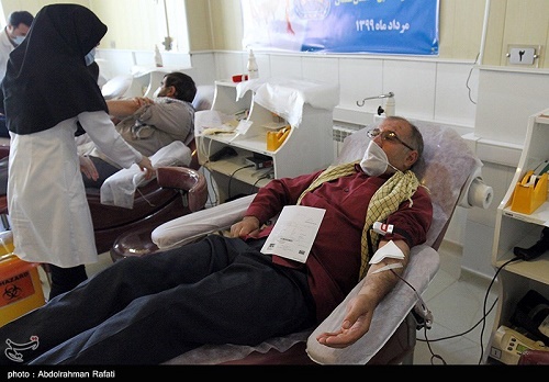 گزارش تصویری| رزمایش اهدای خون توسط پیشکسوتان جهاد و شهادت