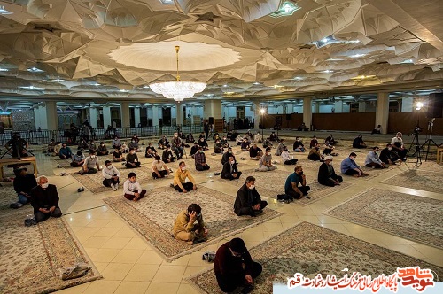 وداع با پیکر مطهر شهید مدافع حرم«سید کاظم حسینی»