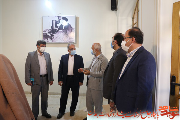 گزارش تصویری| بازدید دکتر نریمانی از بیت آیت الله مدنی
