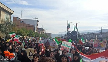 گزارش تصویری/ تمثال مبارک شهدا در راهپیمایی ۲۲ بهمن