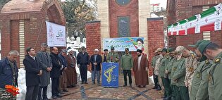 غبارروبی مزار شهدای سردشت به مناسبت دهه مبارک...