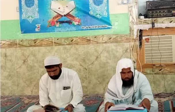 ویژه برنامه شهدای خدمت در مسجد جامع روستای کریم آباد بخش کیشکور شهرستان سرباز برگزار شد