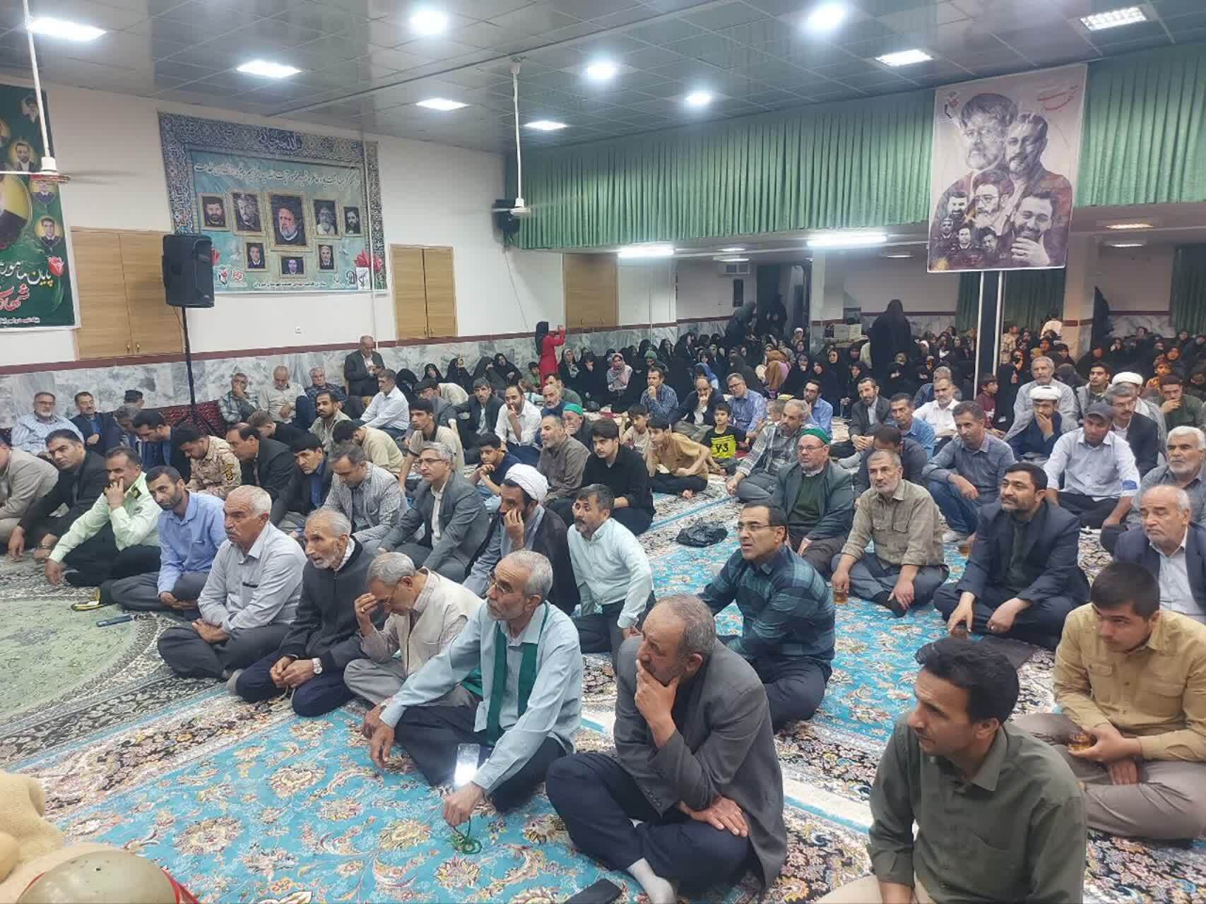 اولین سالگرد شهادت شهید جمهور و یادواره شهدای  خدمت در شهرستان شیروان برگزار شد