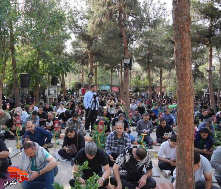 طنین نوای روح‌بخش دعای عرفه در بهشت زهرا(س)