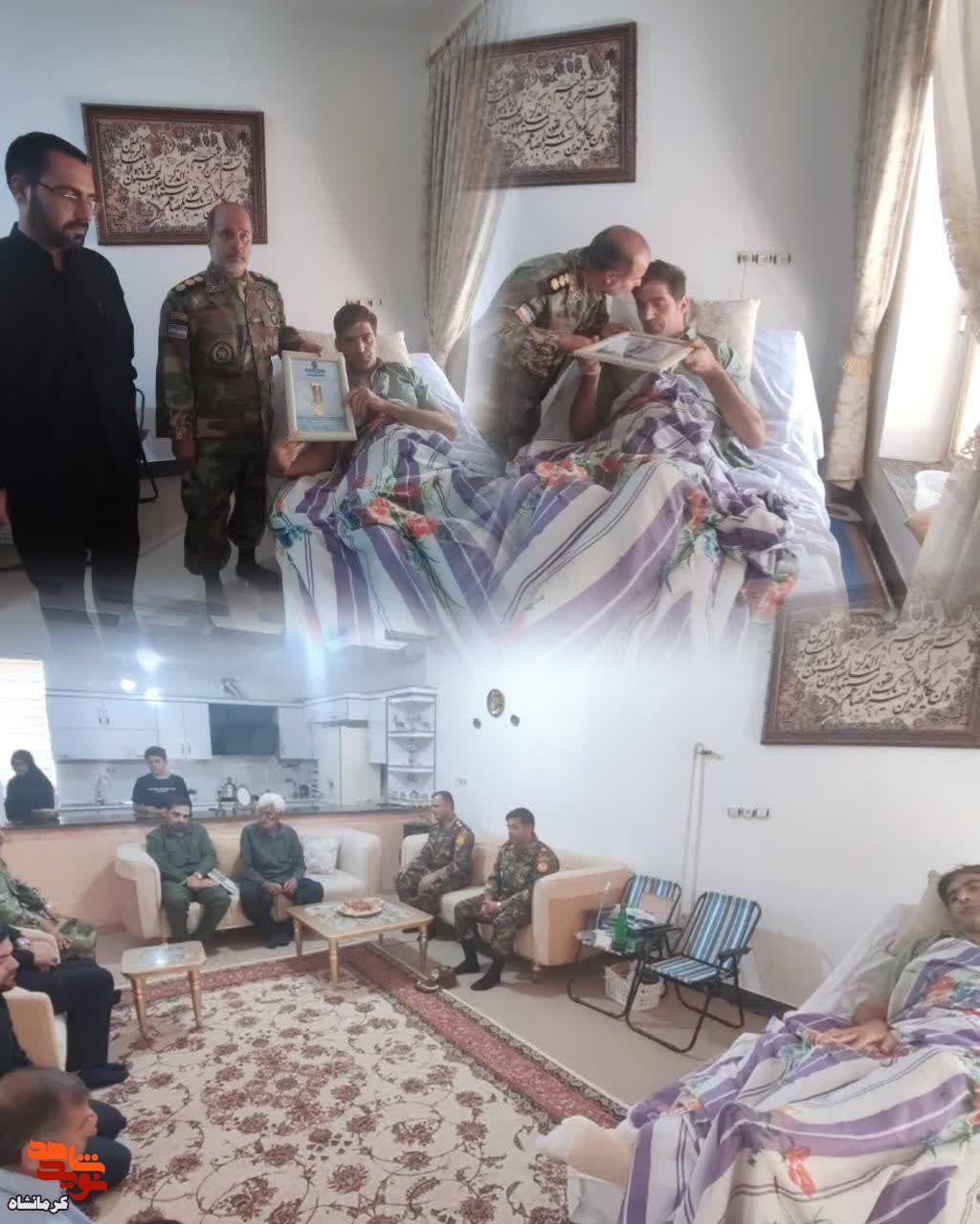 فرمانده تیپ ۷۱ پیاده مکانیزه صاحب‌الزمان (عج) از جانباز مجروح در تجاوز رژیم صهیونیستی تقدیر کرد