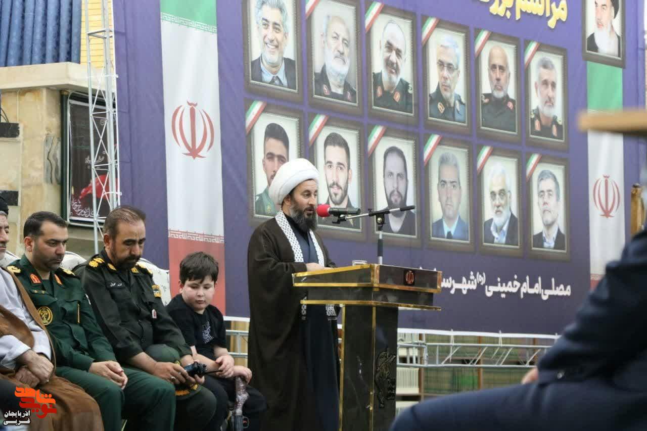 مراسم بزرگداشت شهدای اقتدار ایران در شهرستان خوی