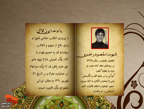 زندگی‌نامه شهید والامقام «مقصود رضوی» منتشر شد