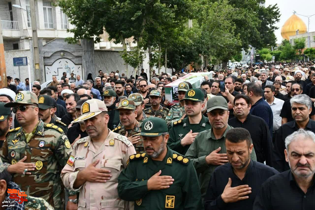 مراسم تشییع و اقامه نماز بر پیکر شهید مجاهد سید محمد موسوی شهرستان خوی
