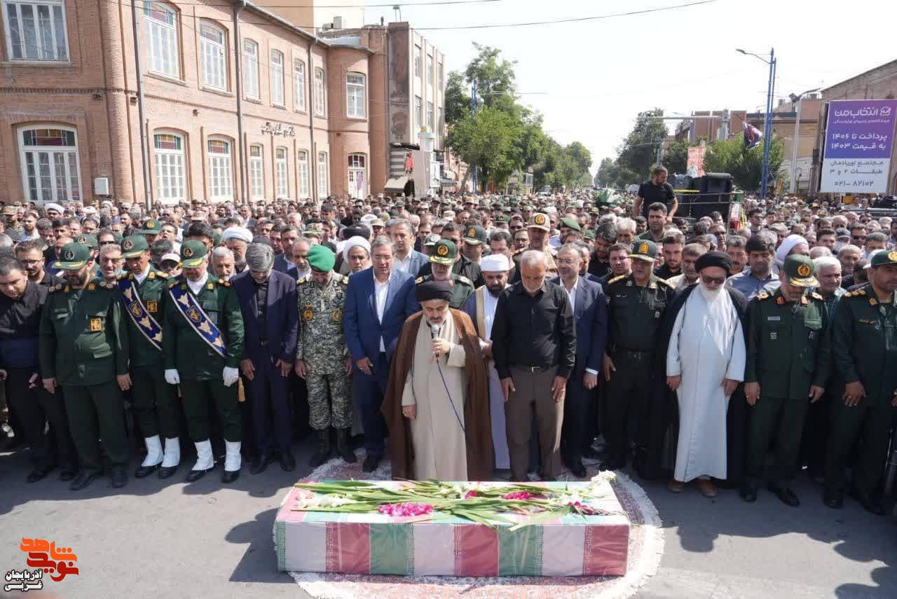 تشییع پیکر مطهر سردار شهید جواد نارنجی در ارومیه