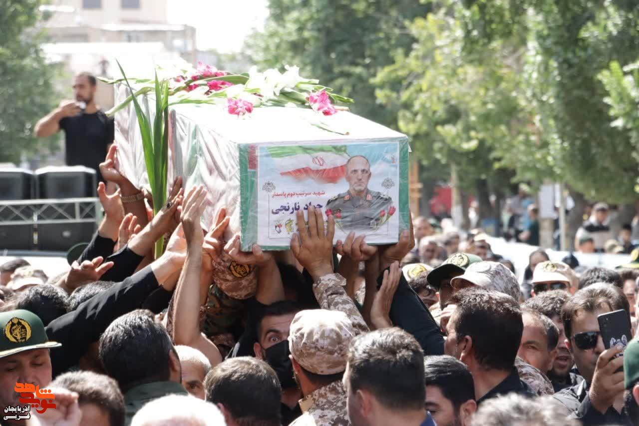 تشییع پیکر مطهر سردار شهید جواد نارنجی در ارومیه