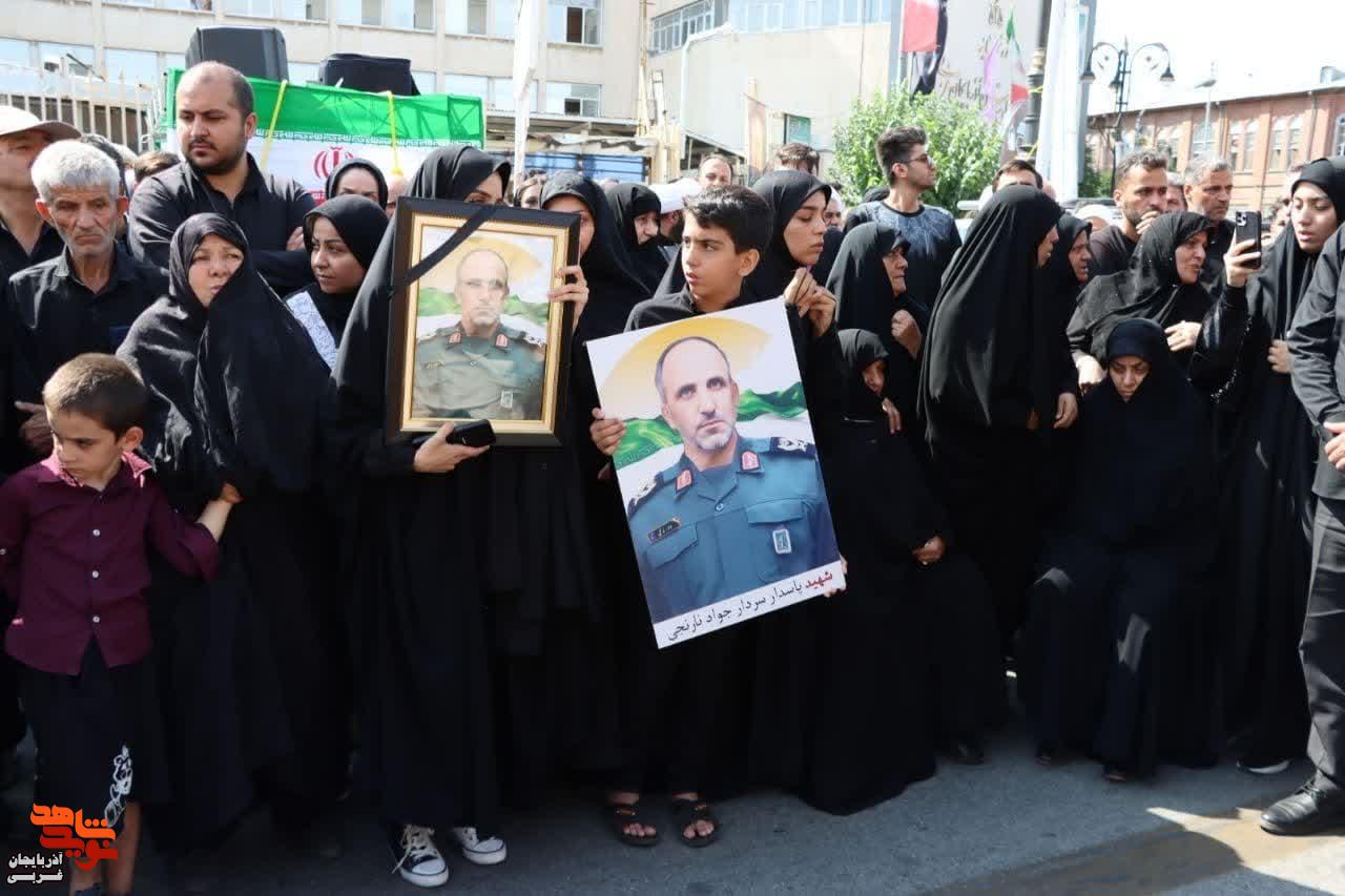 تشییع پیکر مطهر سردار شهید جواد نارنجی در ارومیه