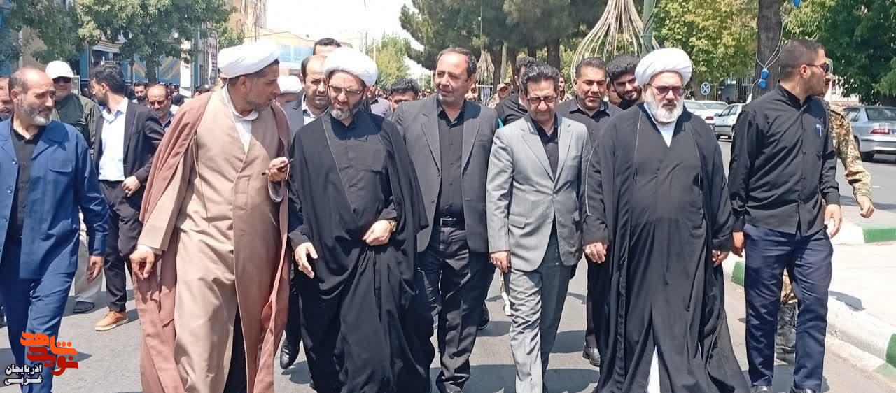 تشییع پیکر مطهر شهید «میثم کبیری» در میاندوآب