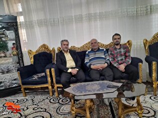 دیدار با خانواده های شهدا و جانبازان در شهرستان نمین