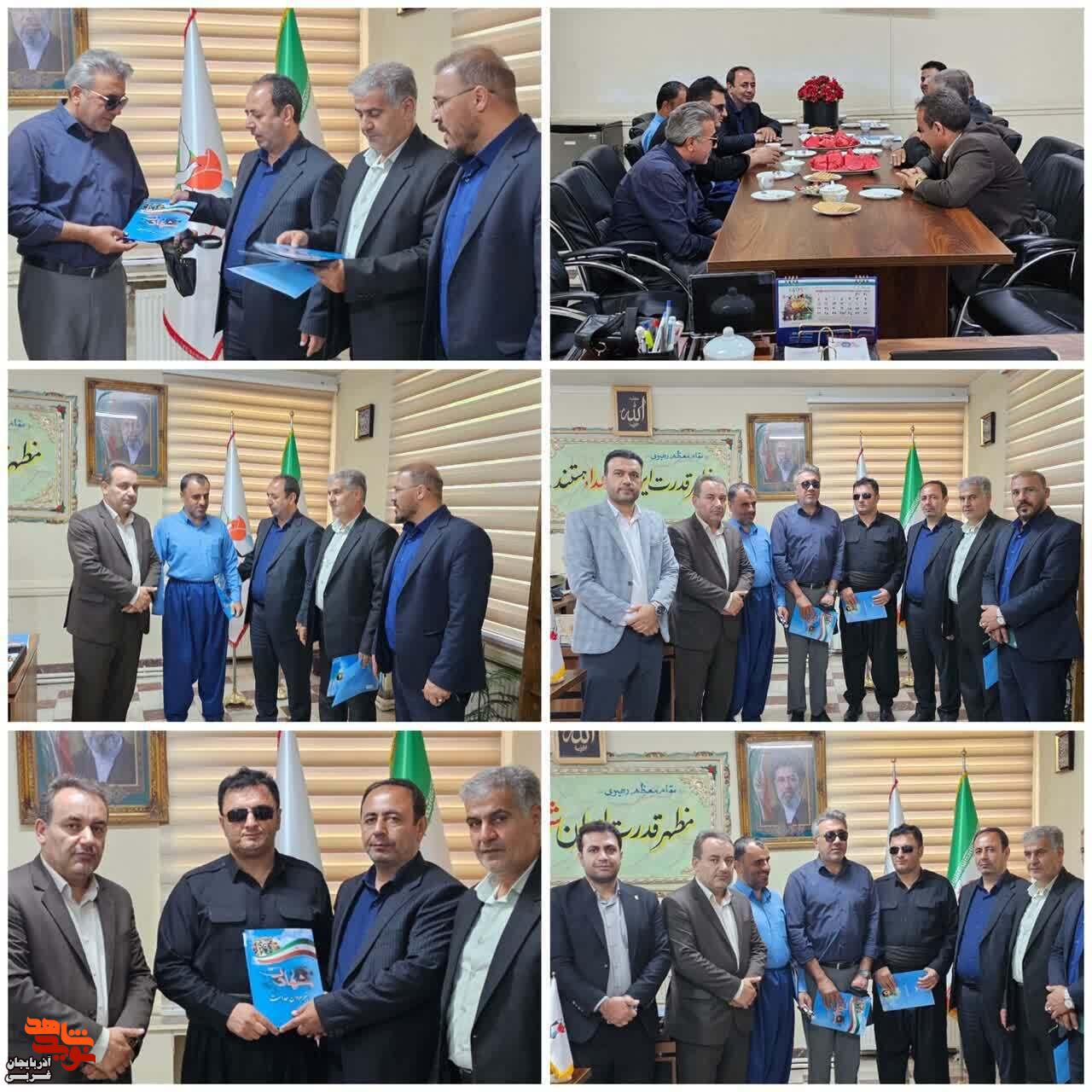 تجلیل مدیرکل بنیاد شهید و امور ایثارگران آذربایجان غربی از تیم قهرمان گلبال جانبازان بصیر پیرانشهر