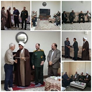 دیدار فرمانده ناحیه مقاومت بسیج سپاه تکاب و جمعی...