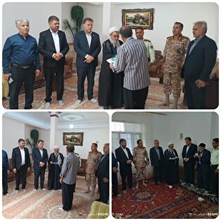 دیدار مسئولین چالدران با آزادگان سرافراز