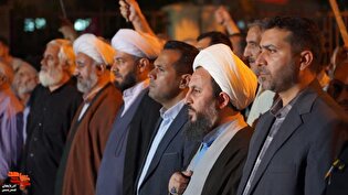 تجمع شبانه مردم دارالمومنین شهرستان خوی