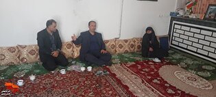 دیدار مدیرکل بنیاد شهید آذربایجان غربی با خانواده...