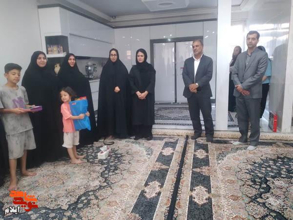 دیدار و تجلیل از خانواده شهید «حبیب زراموشی» از شهدای جنگ رمضان در چرداول