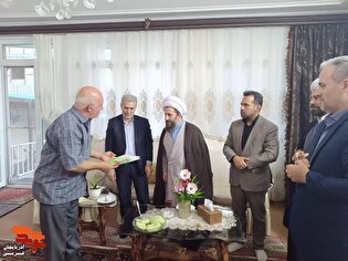 دیدار مسئولین شهرستان خوی با جانباز معزز ناصر...
