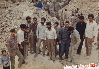 نفر دوم از چپ شهید اسماعیل برهانی