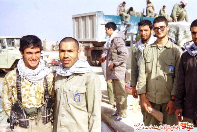از چپ: شهید غلامرضا رجبی - حشمت الله ملکی - احمد عابدی - شهید حمید متقی زاده - علی حبیبی