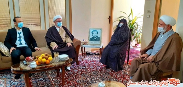 دیدار مسئولان با خانواده معزز جانباز شهید والامقام محسن ترحمی در نخستین روز از دهه فجر ۹۹ - شاهرود