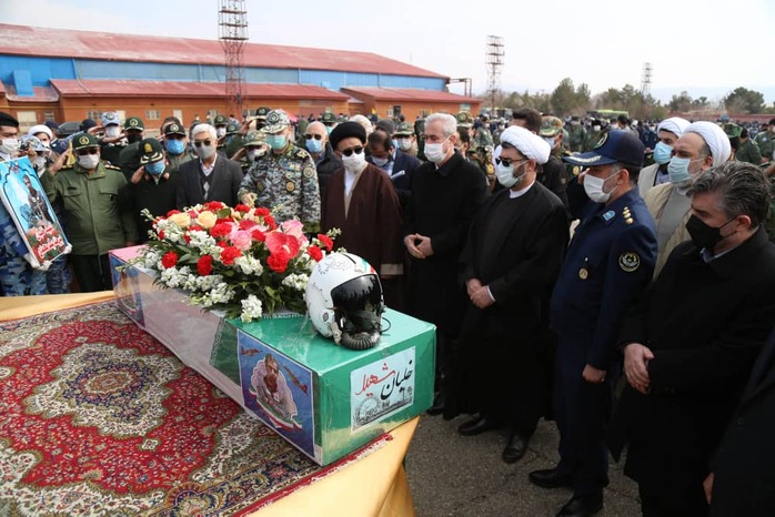 مراسم استقبال از پیکر مطهر خلبان شهید بیک محمدی در تبریز برگزار شد