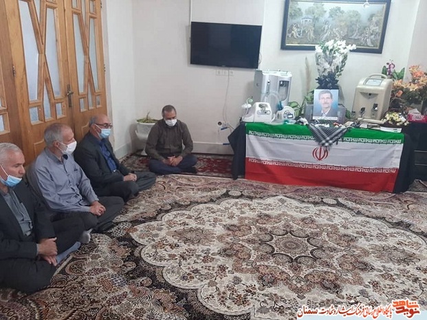دیدار مسئولان بنیاد شهید شهرستان شاهرود با خانواده معزز جانباز متوفی علی آقابابائی - نهم تیرماه ۱۴۰۰ شهر بسطام
