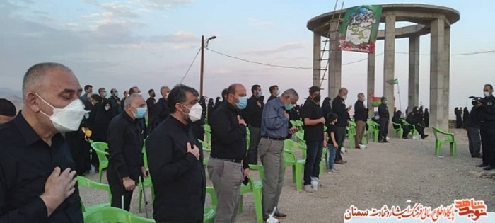 مراسم تجدید میثاق با شهدای گمنام - بیست و پنجم مرداد ۱۴۰۰ گلزار شهدای گمنام جاده سلامت شهرک روزیه سمنان