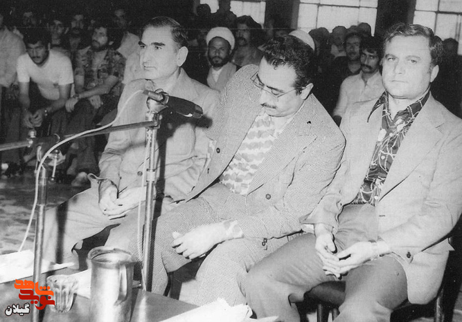 اسفند ۱۳۵۷ رشت، دادگاه انقلاب گیلان؛ جلسه محاکمه سرهنگ نهاوندچی، سرهنگ مسیحا و سرهنگ درخشی از سران شهربانی گیلان
