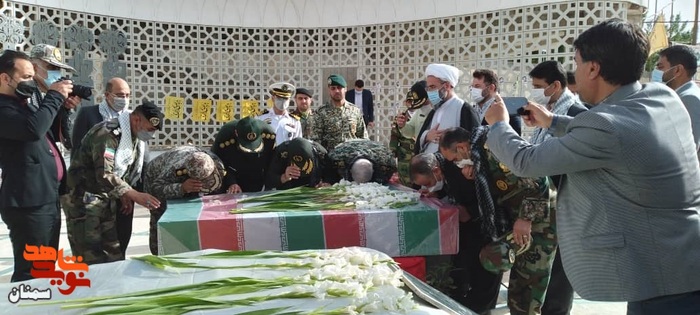 ادای احترام مسئولان به شهدای گمنام خوشنام - سوم خرداد ۱۴۰۱ پارک موزه دفاع مقدس سمنان
