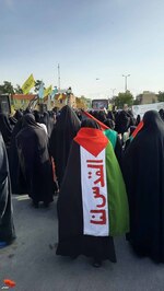 اجتماع ضد صهیونیستی سمنانی‌ها برای حمایت از مردم مظلوم غزه- بیست و هفتم آبان ۱۴۰۲ معراج شهدا