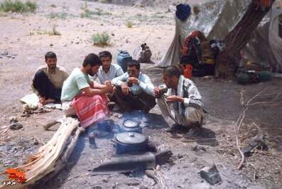 از چپ: محمود آشوری- ...- محمداحمدی- سید مهدی معنوی - غلامرضا اسدی