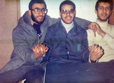 از چپ: شهید سیدعباس سجادی - شهید محمود معین الاسلام- محمد مهاجرانی
