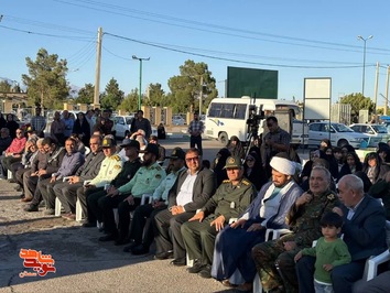 آیین اهتزاز پرچم بارگاه امام رضا(ع) و ادای احترام به نمای مزار شهید امیرعبداللهیان- هجدهم اردیبهشت ۱۴۰۴ گلزار شهدای شهرستان دامغان
